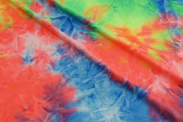(ITY) Tie Dye Orange, Yellow & Blue
