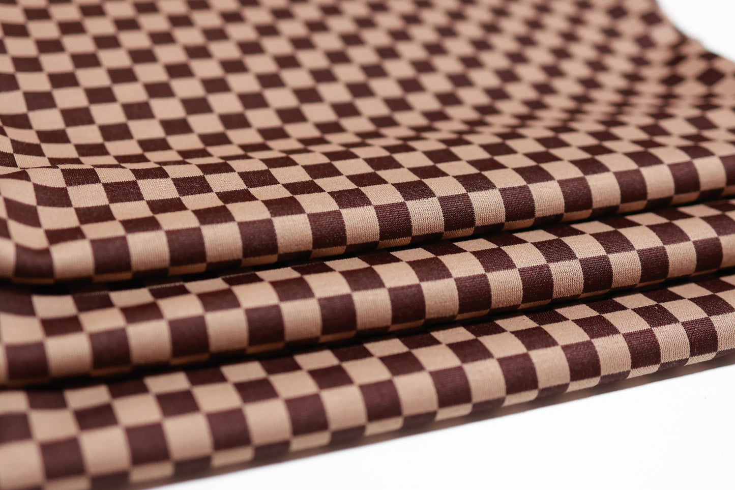 (Jacquard) Brown & Tan Checkered