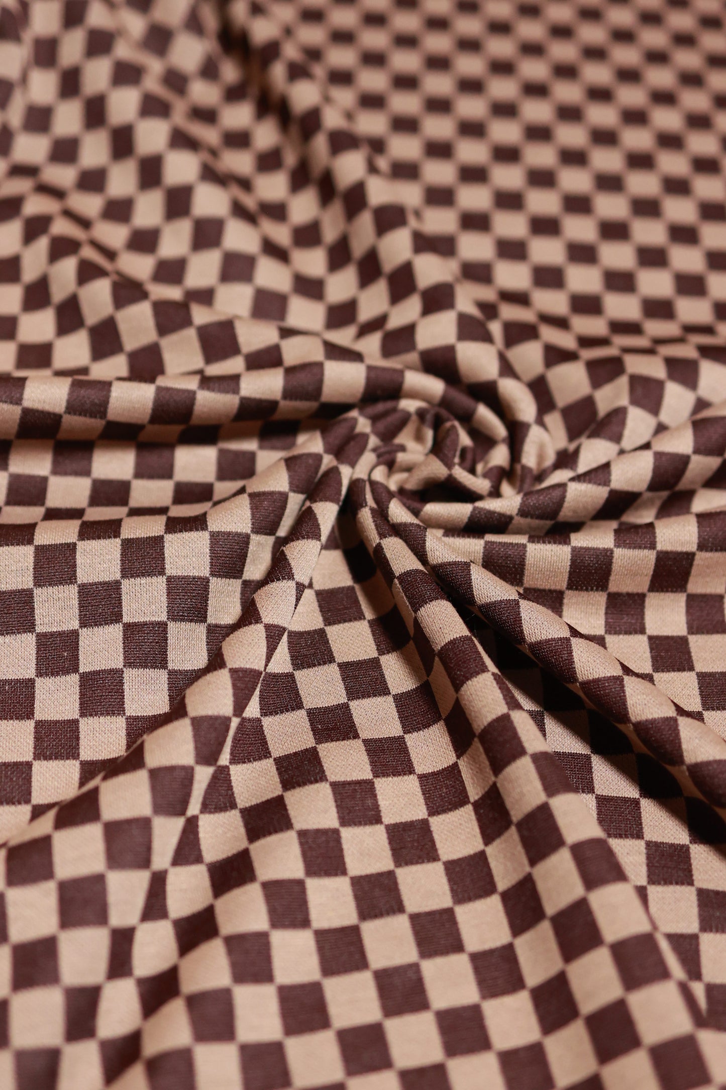 (Jacquard) Brown & Tan Checkered