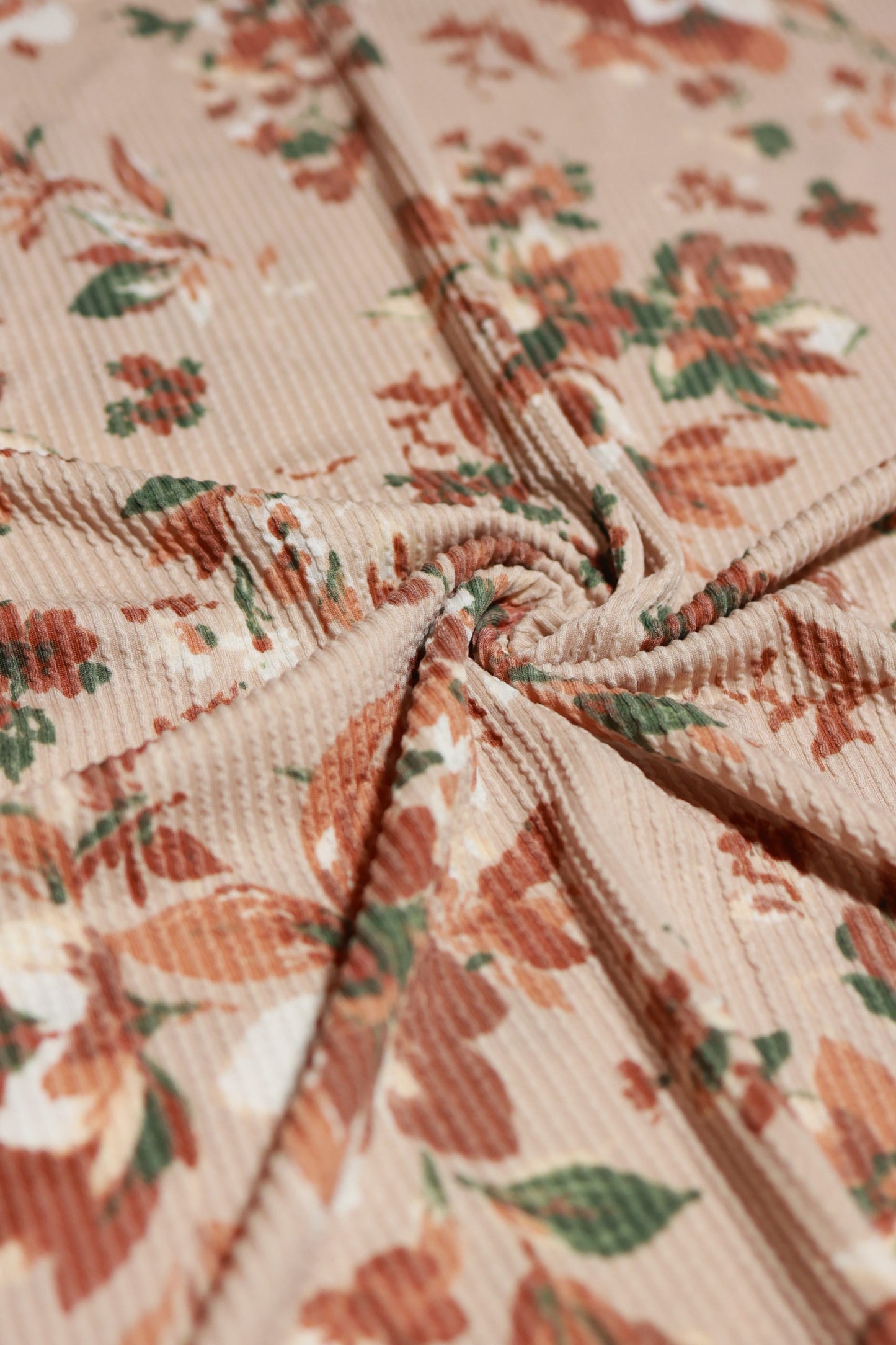 (Urban Rib) Floral On Tan