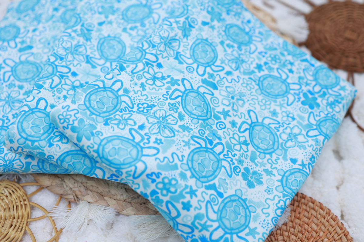 (DBP) Blue Turtles & Florals
