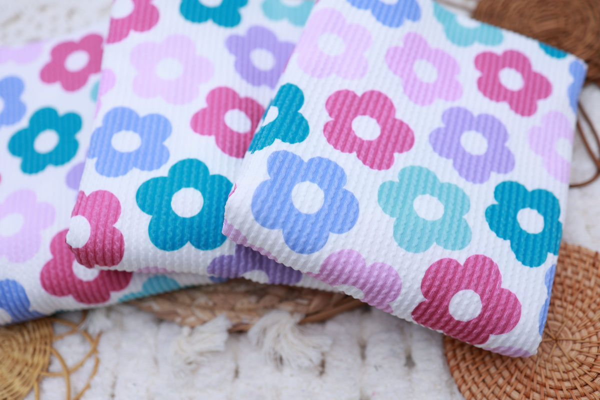 (Urban Rib) Bright Florals Purple/Pink/Teal/Mint