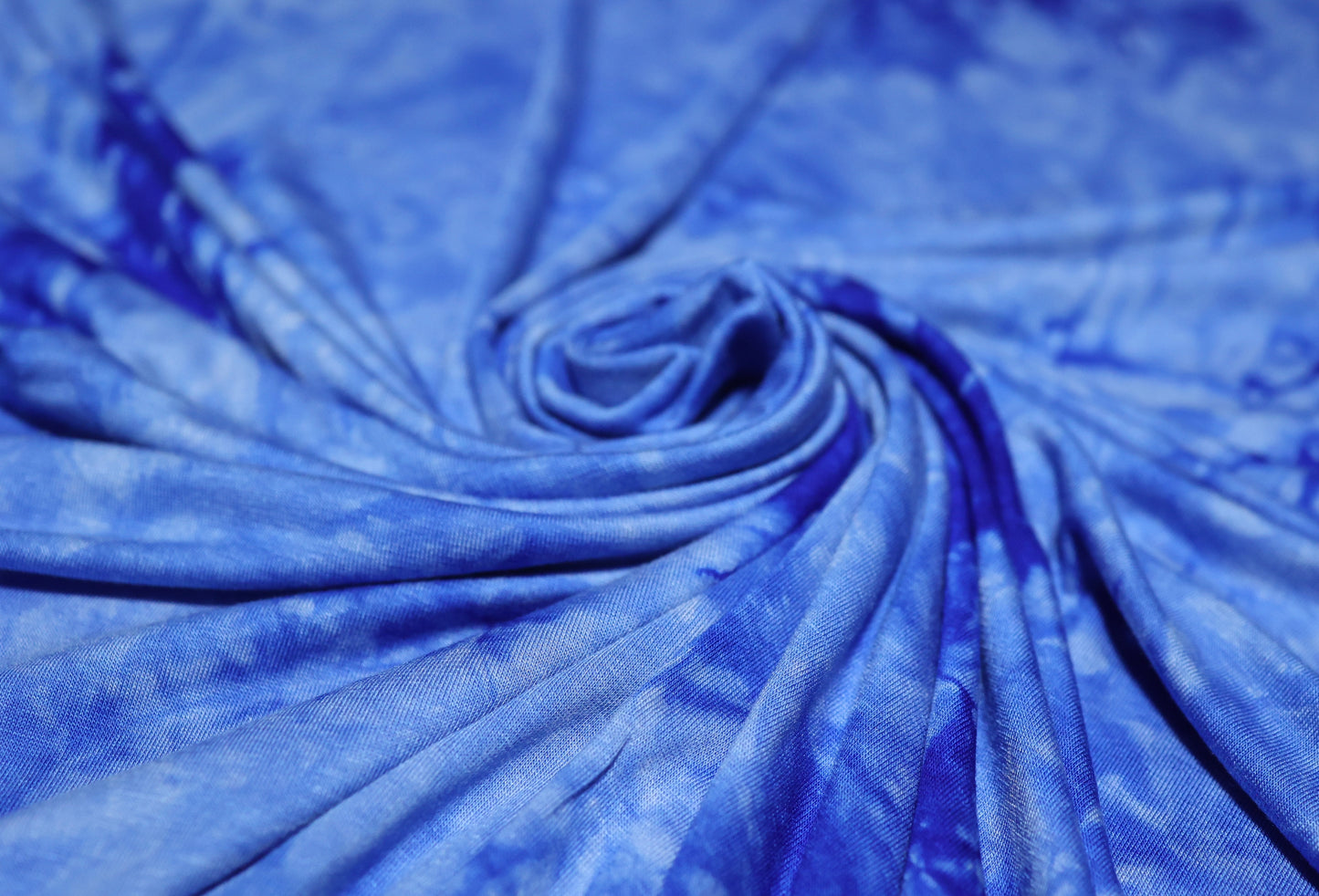 (RAYON SPAN) Tie Dye Royal
