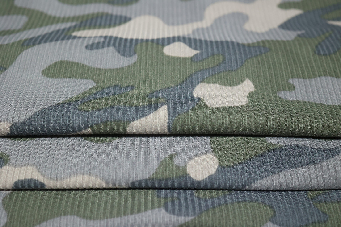 (Rib) Camo Gray/Olive/Taupe