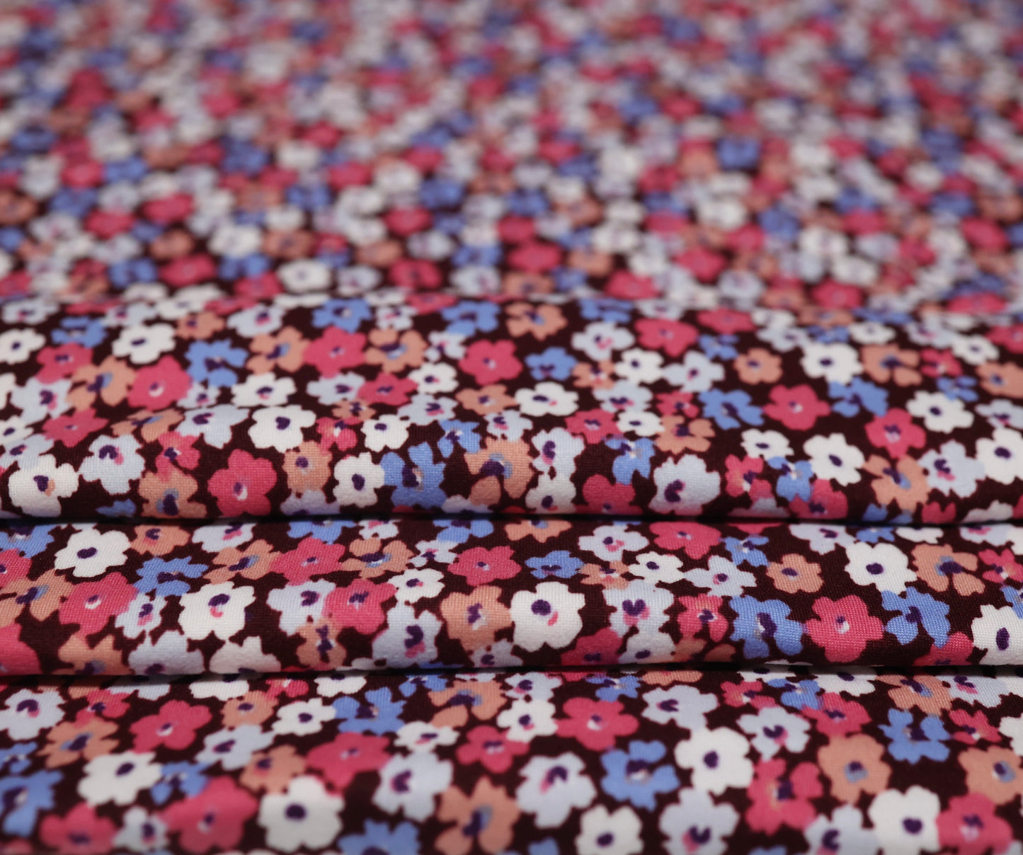 (DBP) Small Floral Red, White & Blue