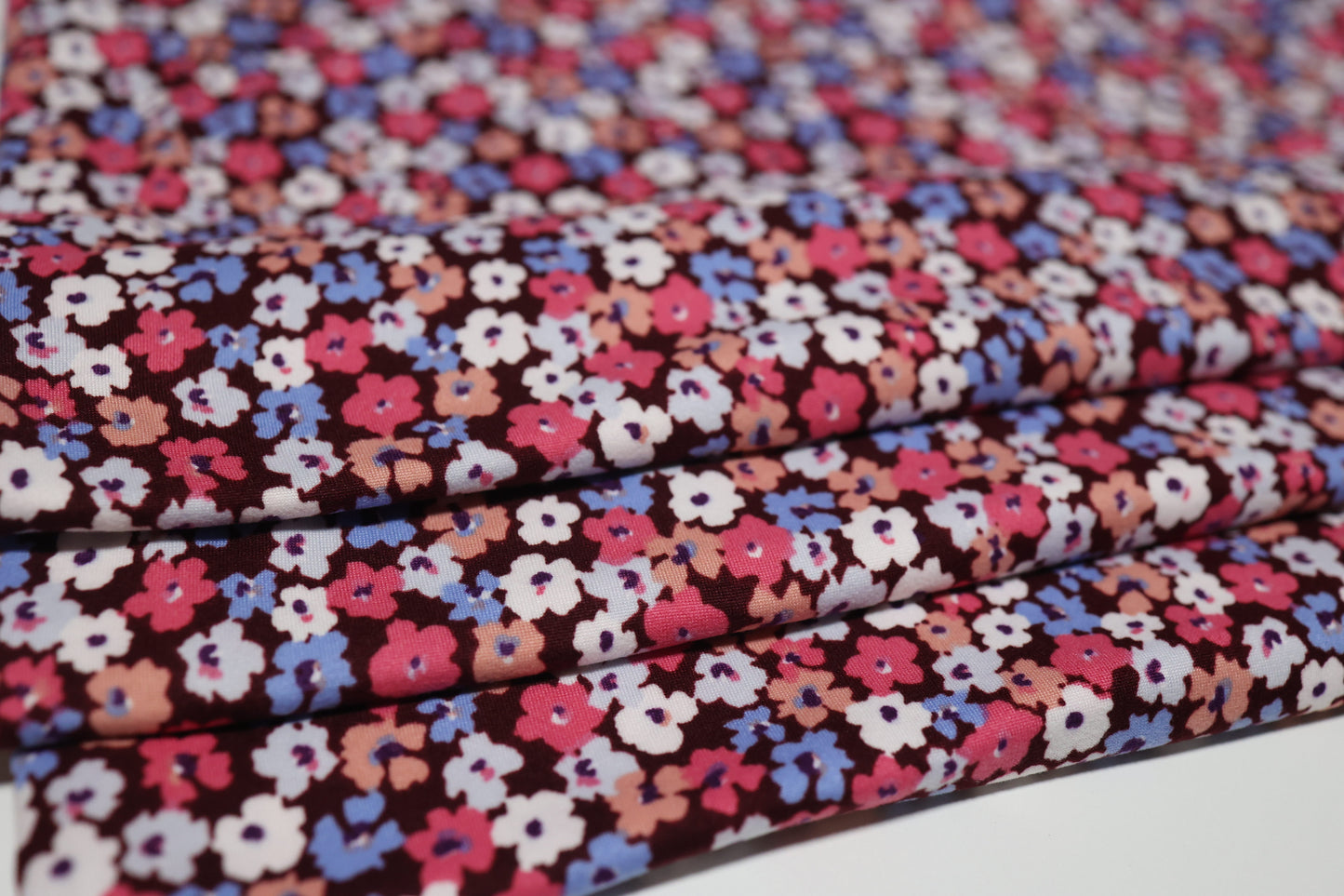 (DBP) Small Floral Red, White & Blue