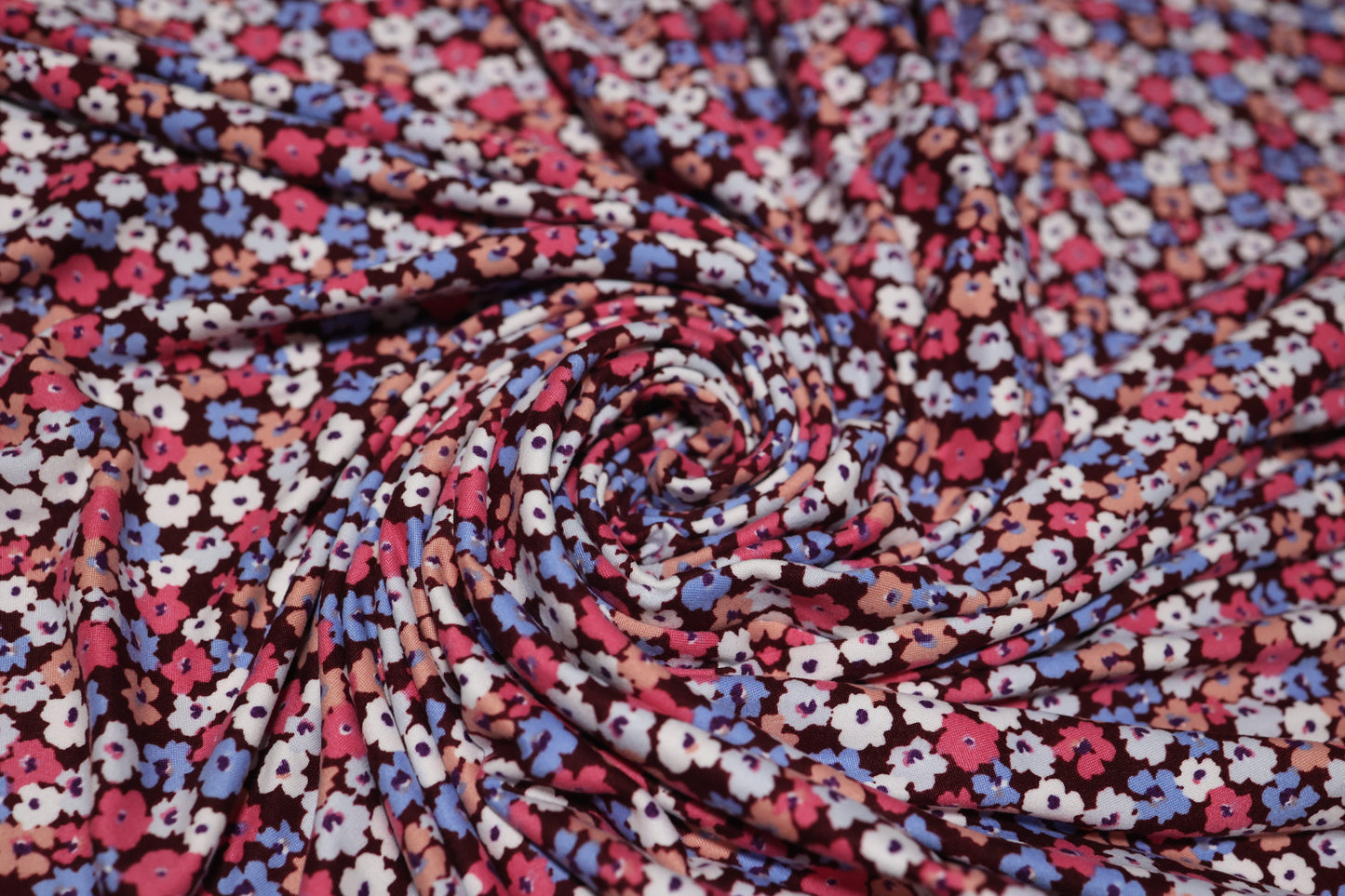 (DBP) Small Floral Red, White & Blue