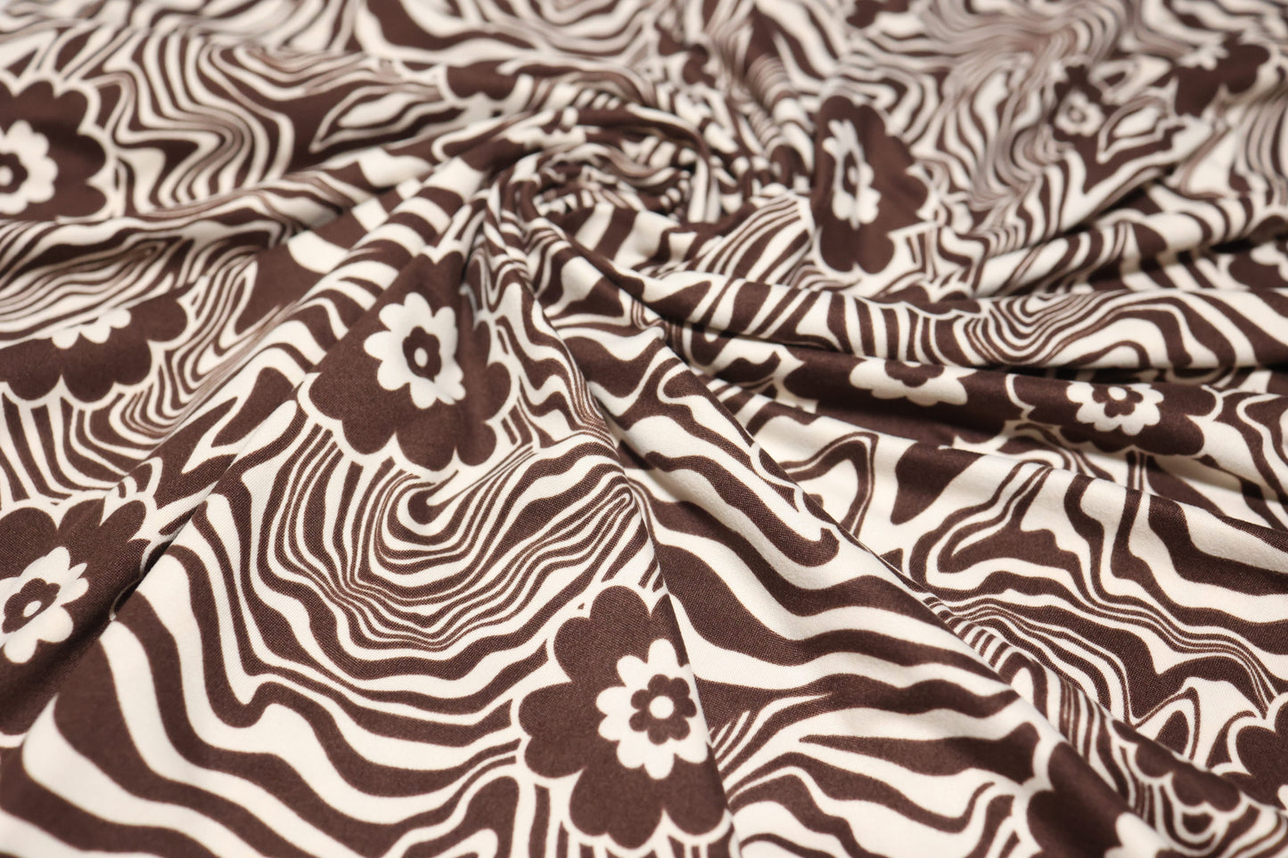 (DBP) Floral Marble Brown