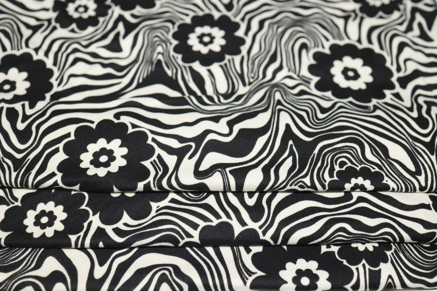 (DBP) Floral Marble Black