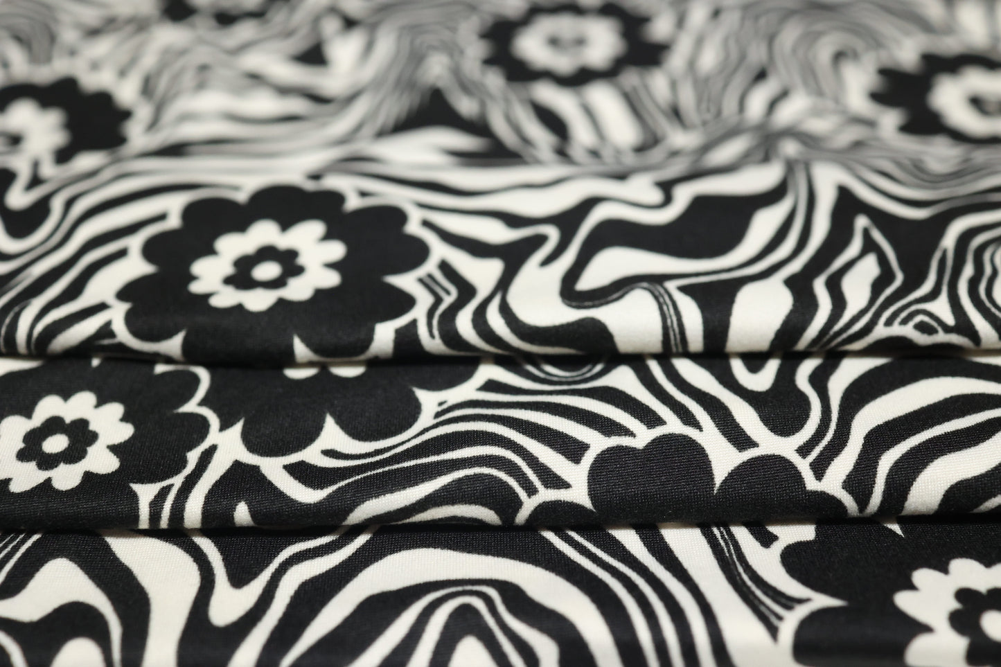 (DBP) Floral Marble Black