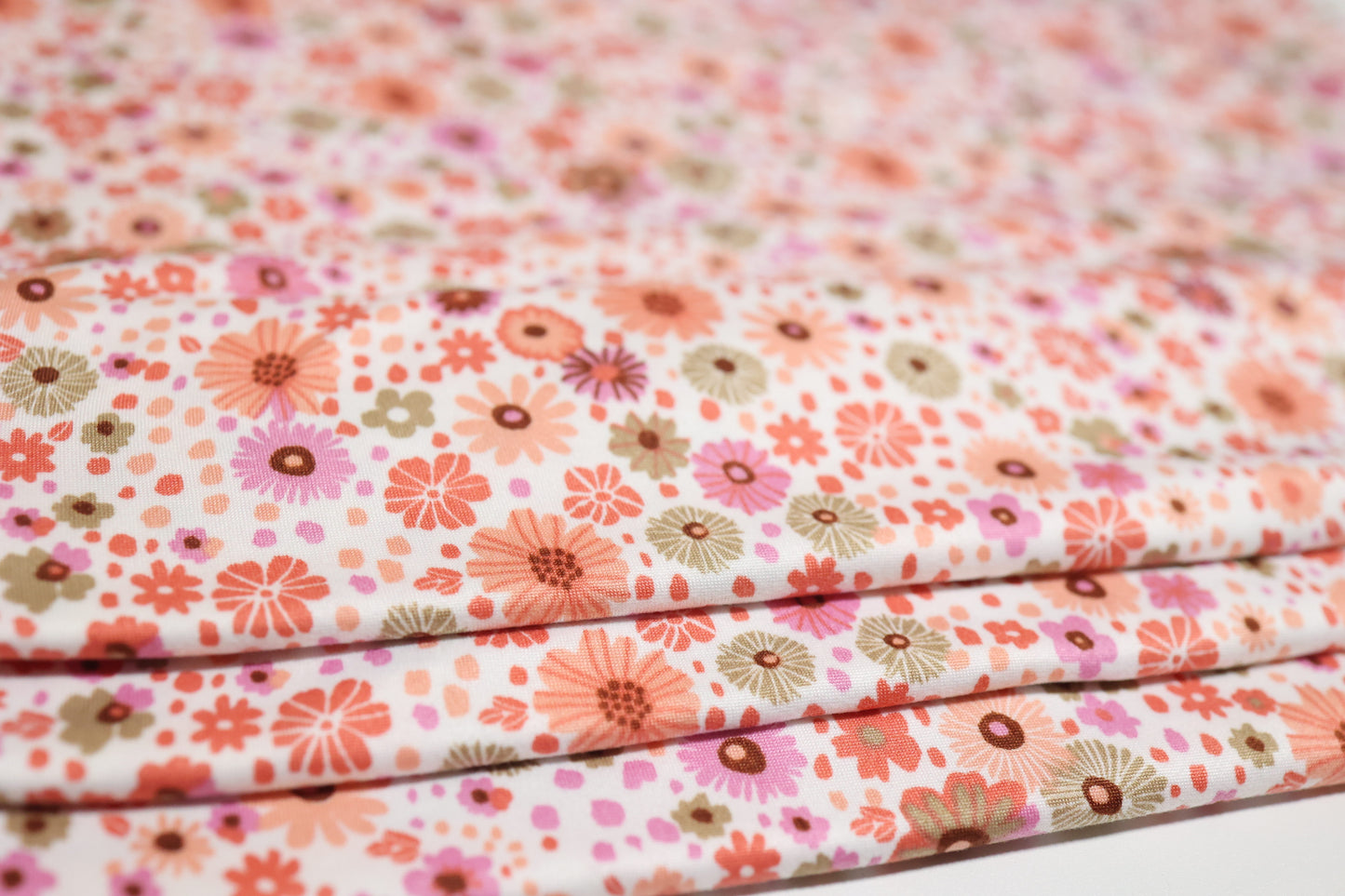 (DBP) Retro Ditsy Floral Coral