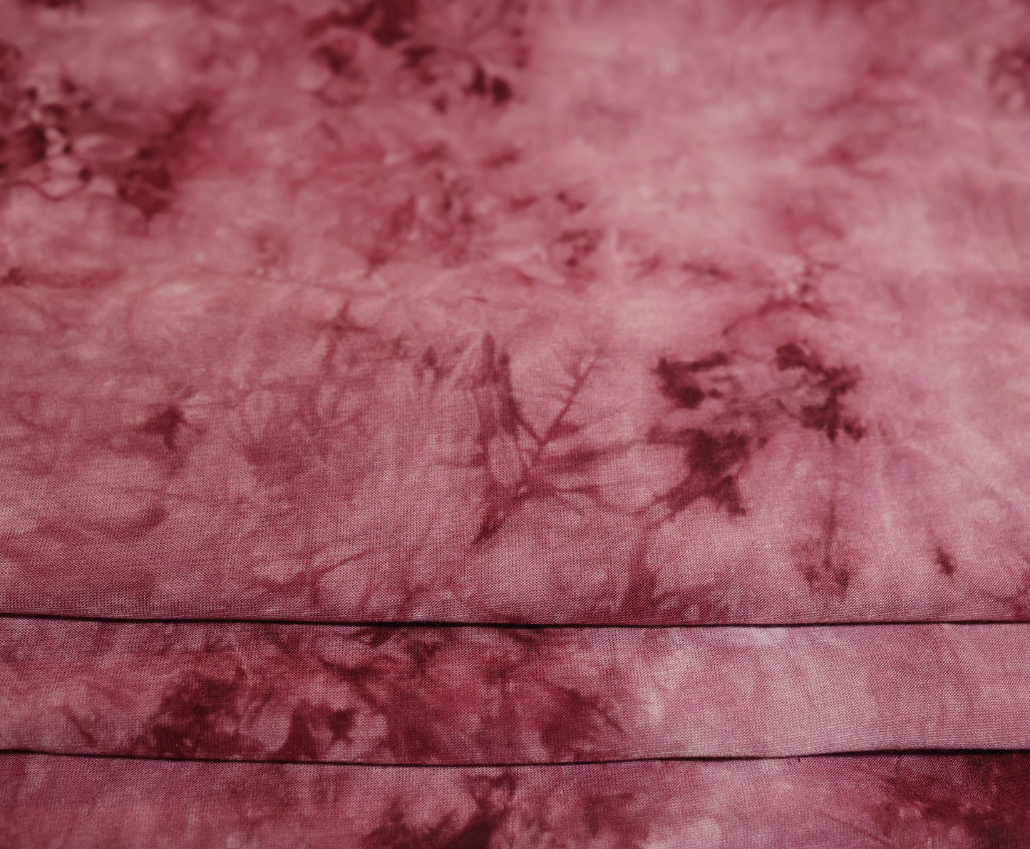 (Rayon) Real Tie Dye Dark Red