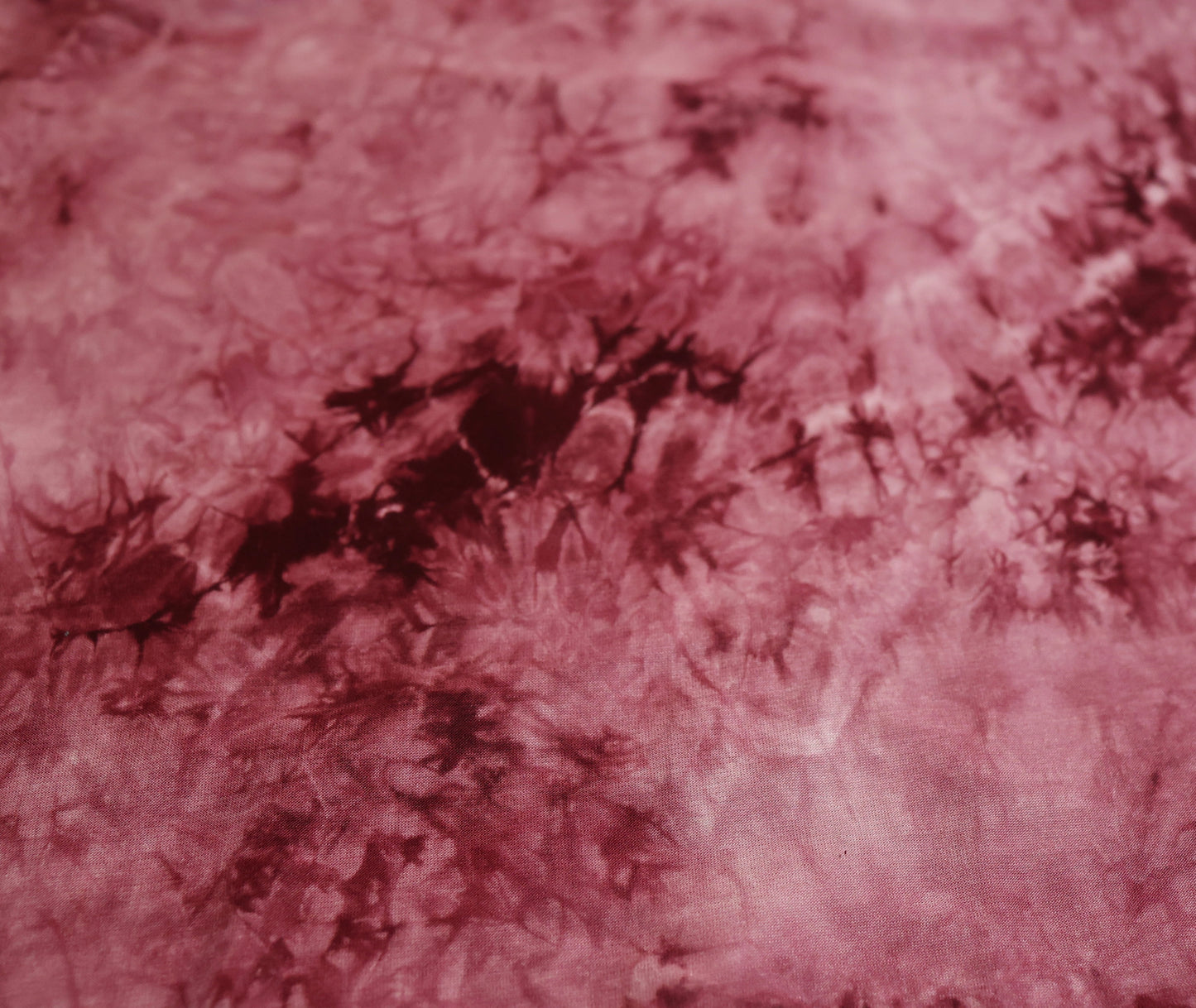 (Rayon) Real Tie Dye Dark Red