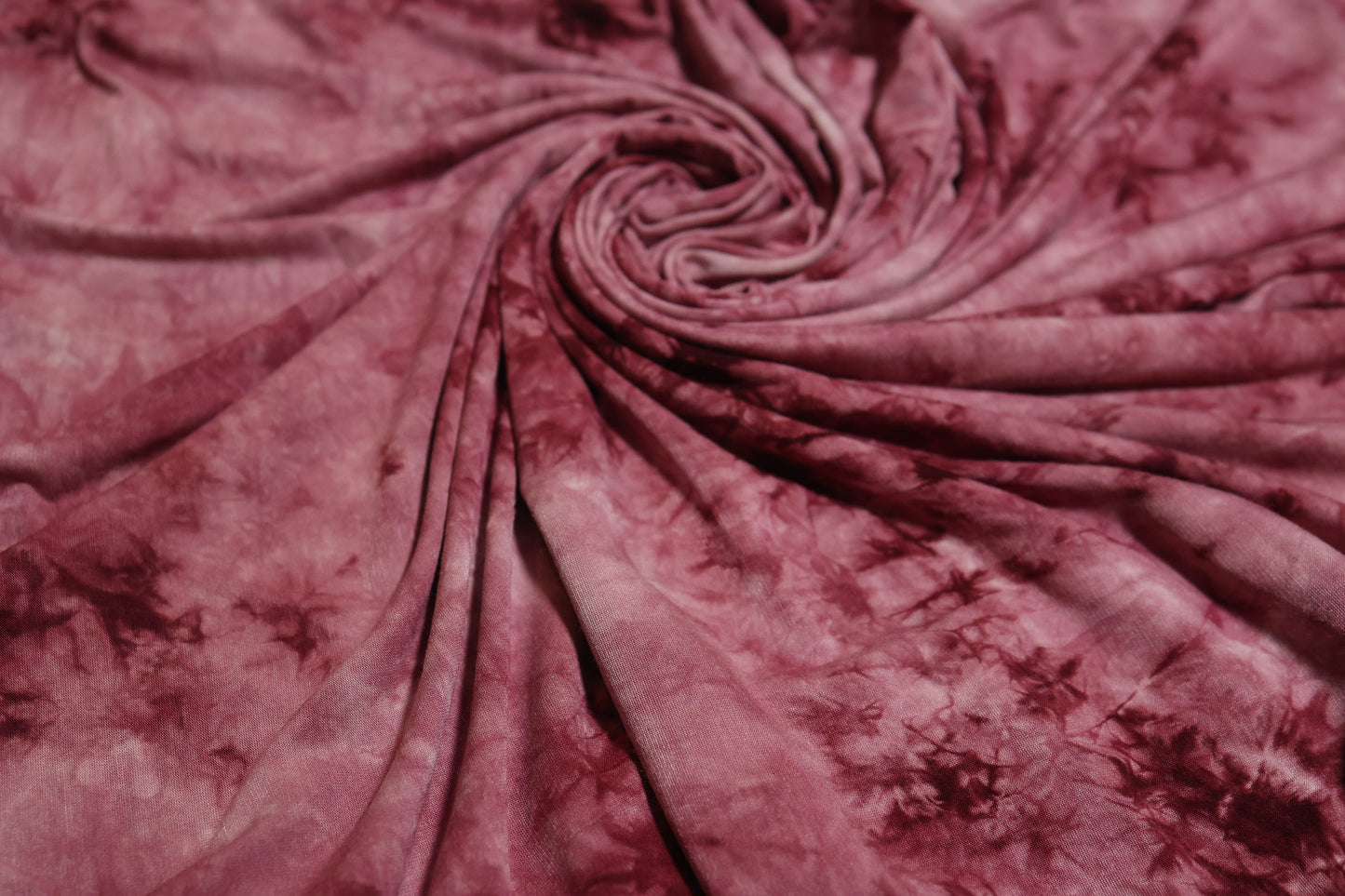 (Rayon) Real Tie Dye Dark Red