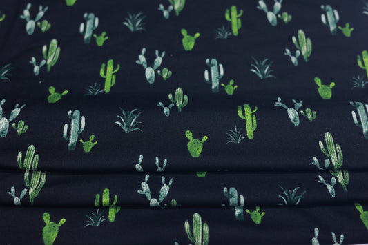(DBP) Green Cactus On Black