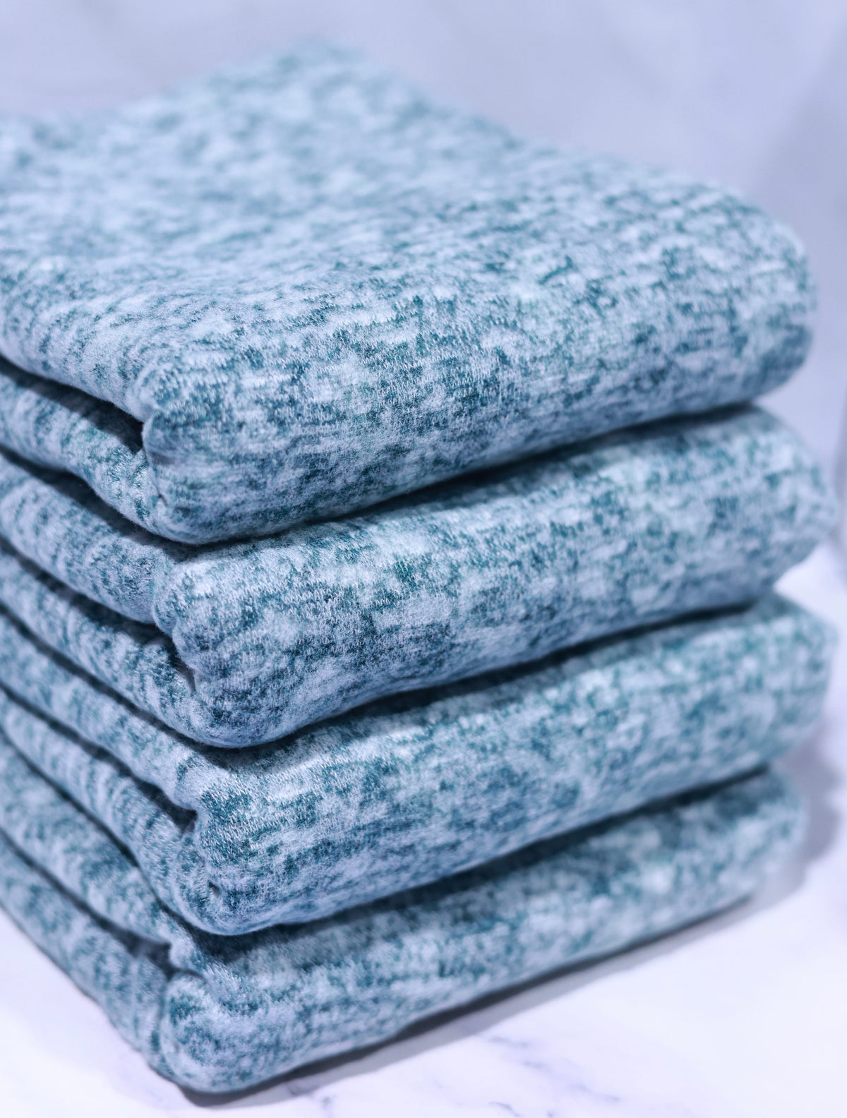 (Brushed Sweater Knit) Green Moss Heather