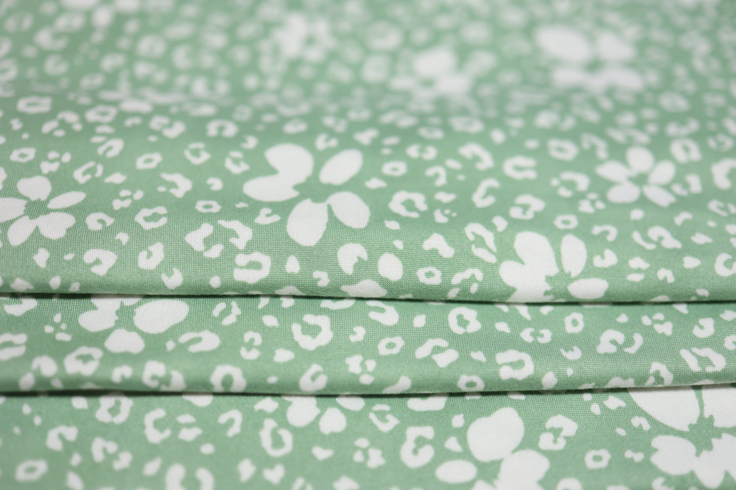 (DBP) Floral Cheetah On Sage