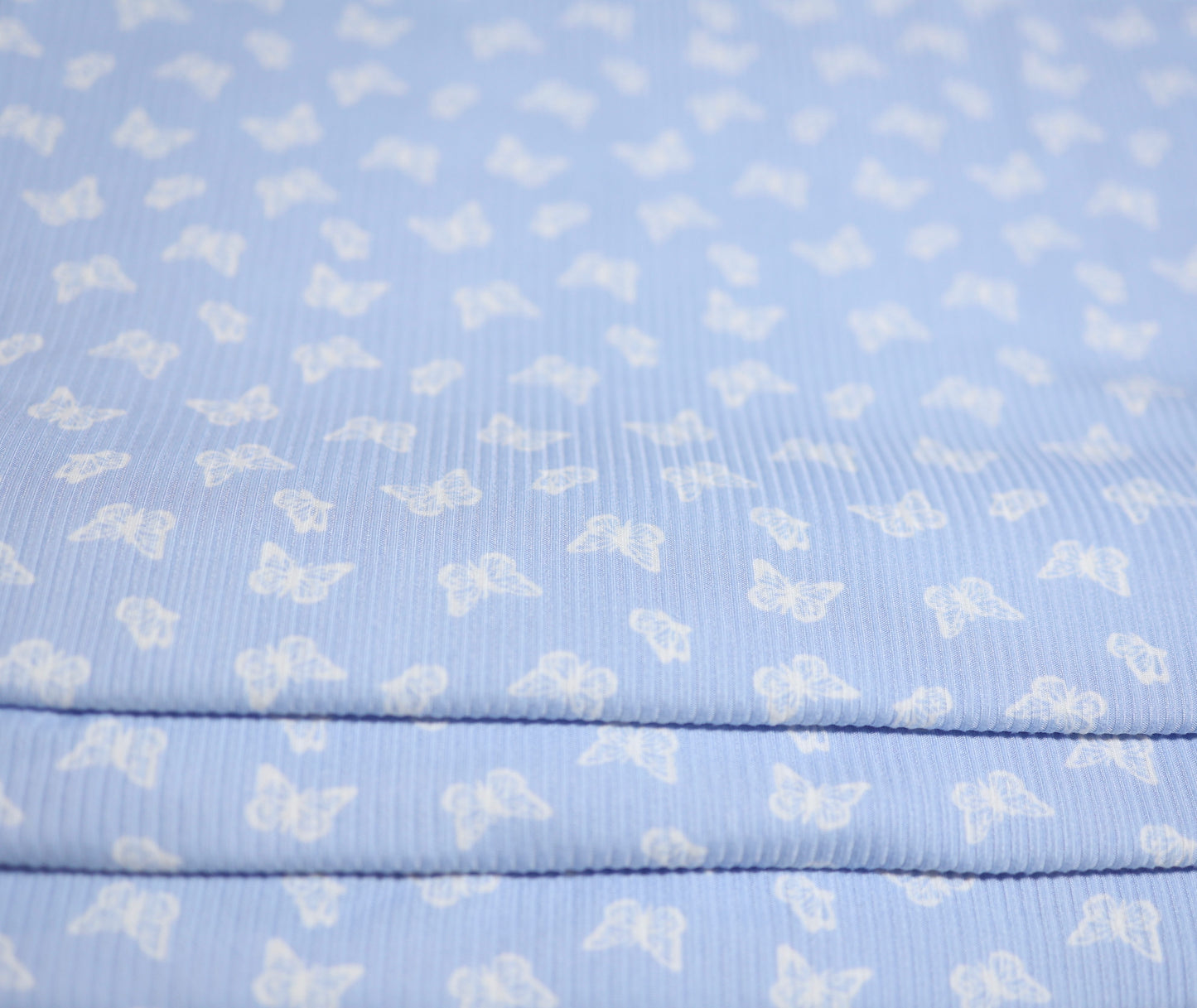 (Rib) Small Butterfly on Blue