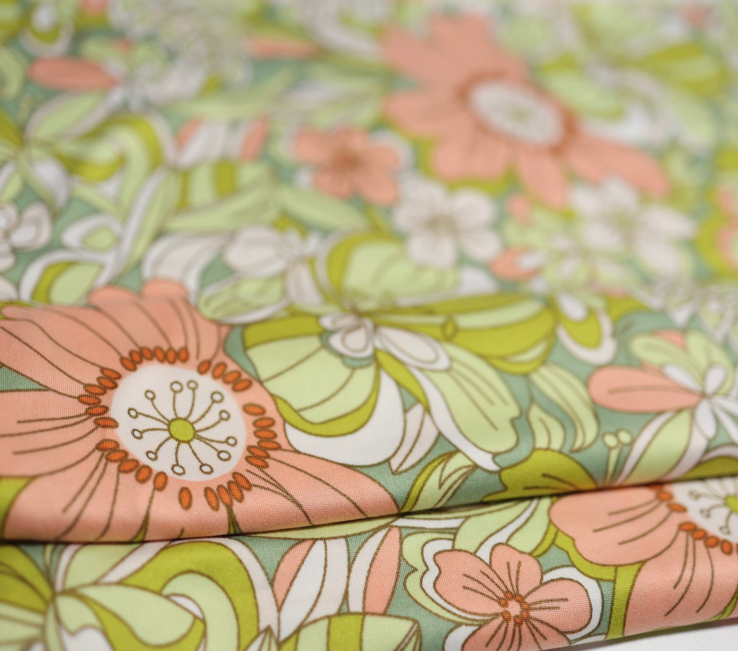 (DBP) Retro Floral Lime OL