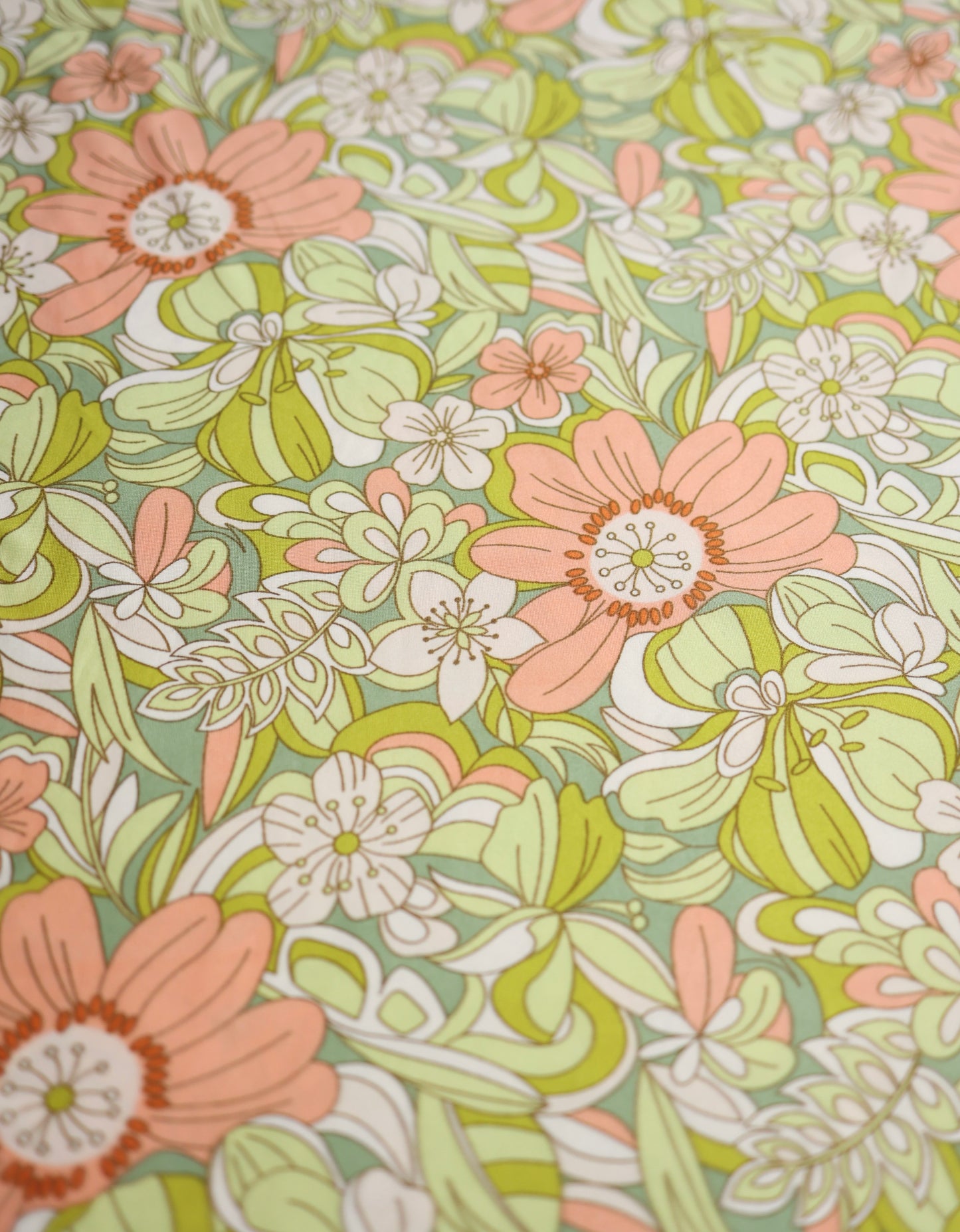 (DBP) Retro Floral Lime OL