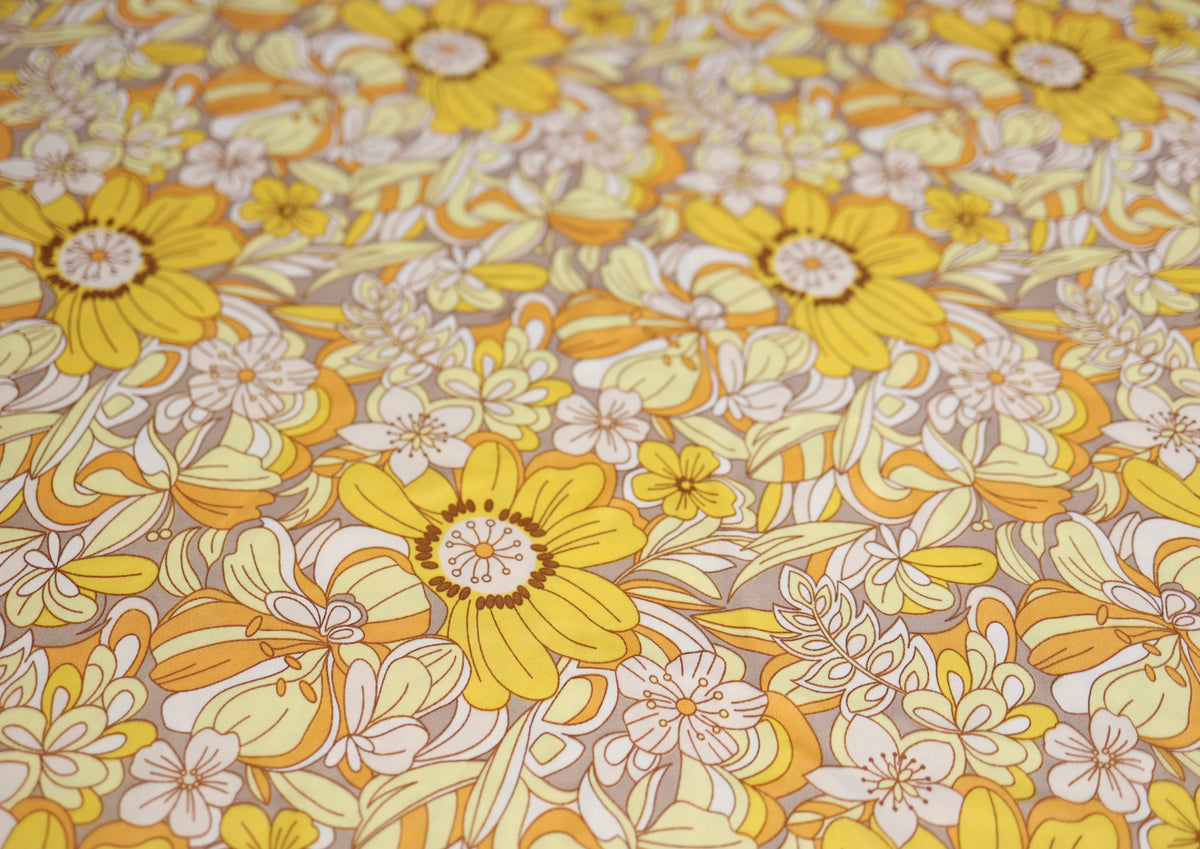 (DBP) Retro Floral Lemon OL