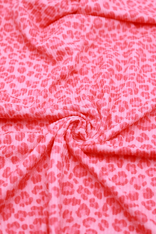 (Urban Rib) Bright Pink Leopard