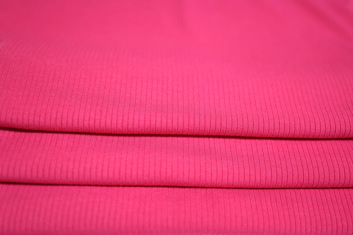 4x2 Rib Solid Fuchsia