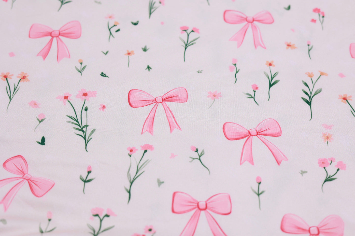 (DBP) Big Pink Bows With Flowers