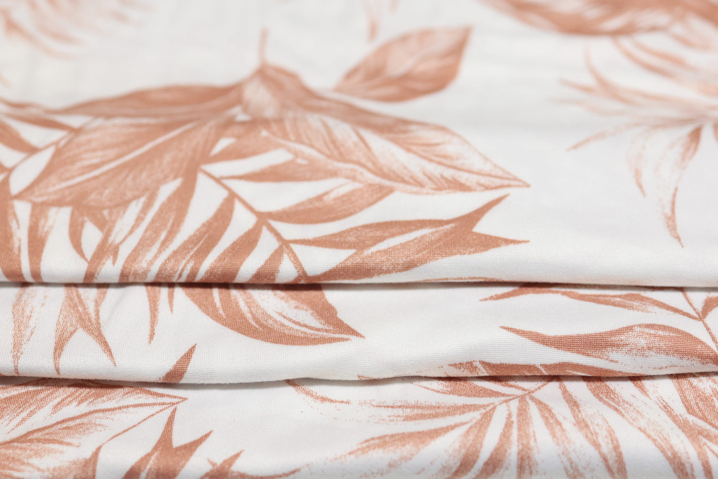 (DBP) Mauve Tropical Leaves On White
