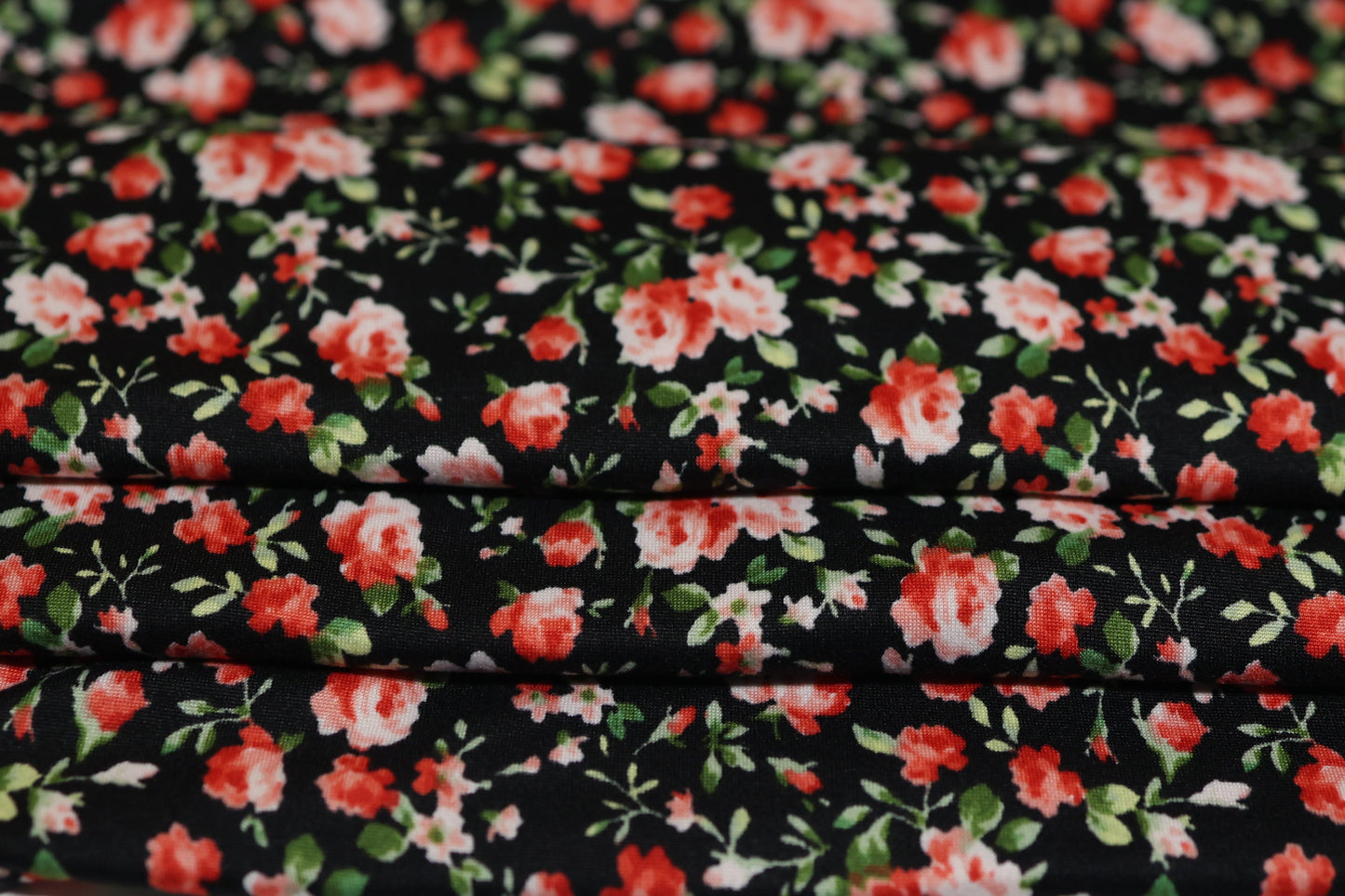 (DBP) Coral Roses On Black