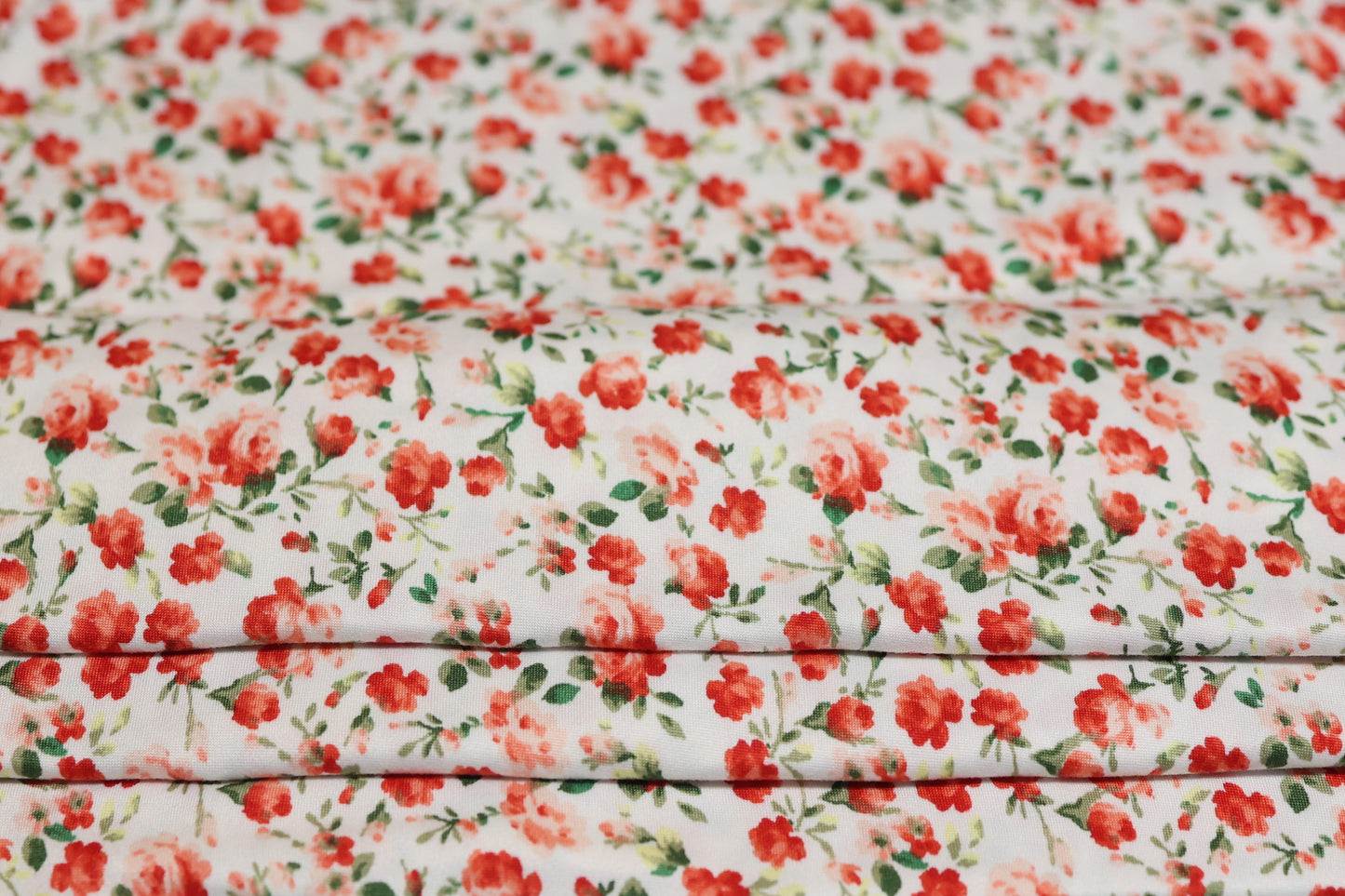 (DBP) Coral Roses On White