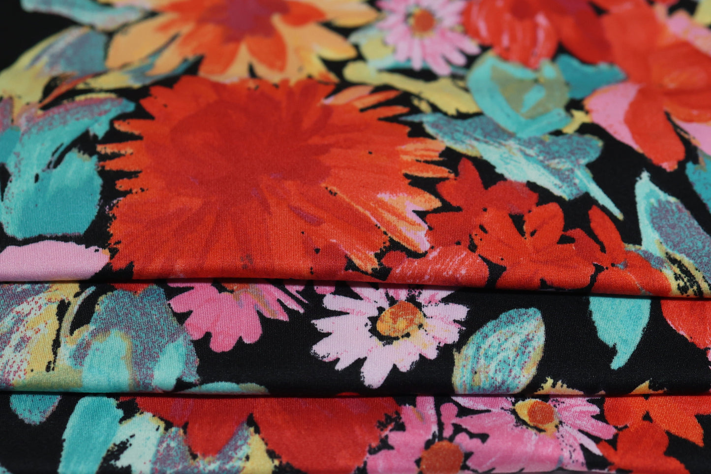 (DBP) Cherry Red Watercolor On Black