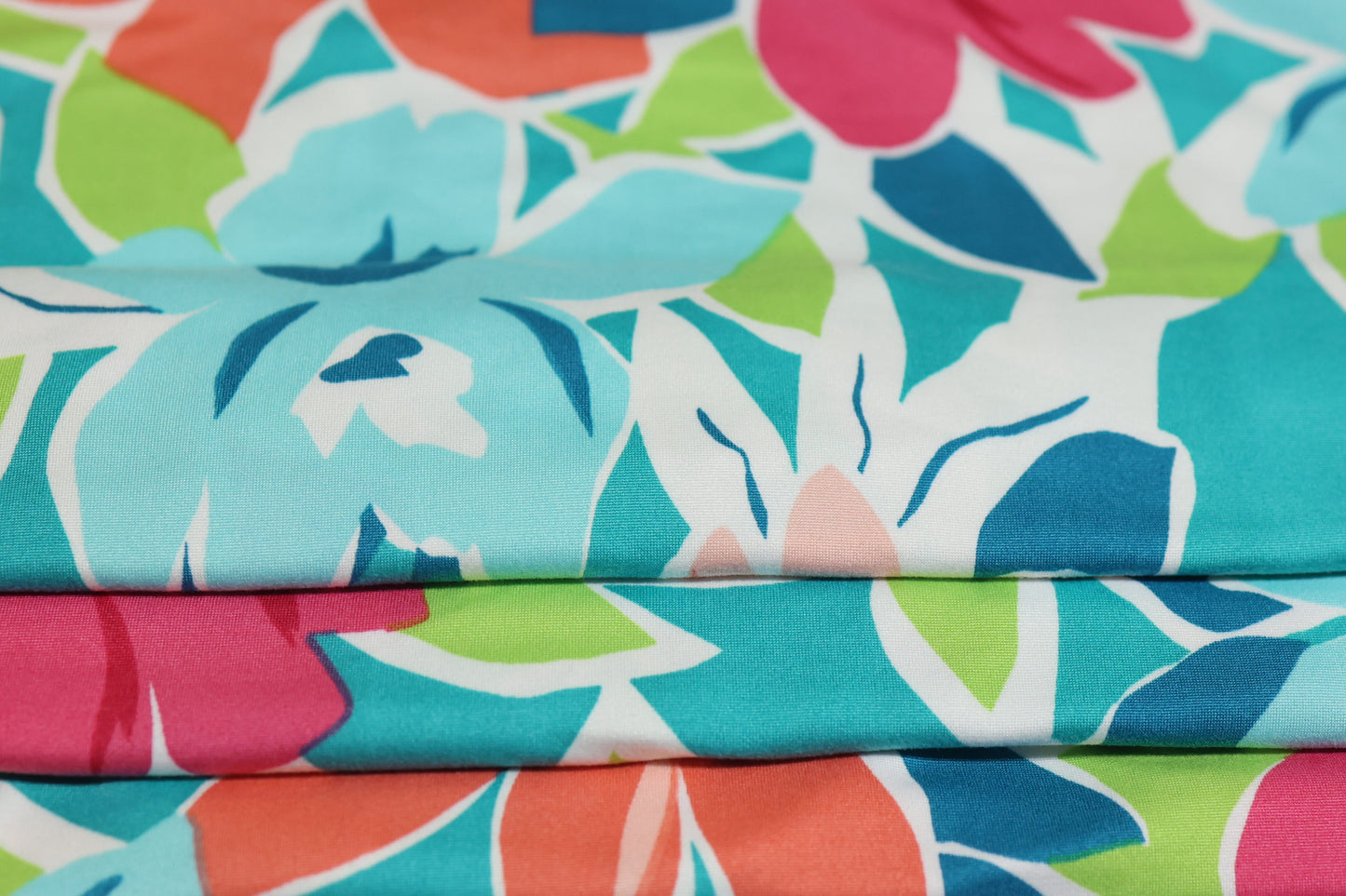 (DBP) Abstract Florals Teal & Deep Blue