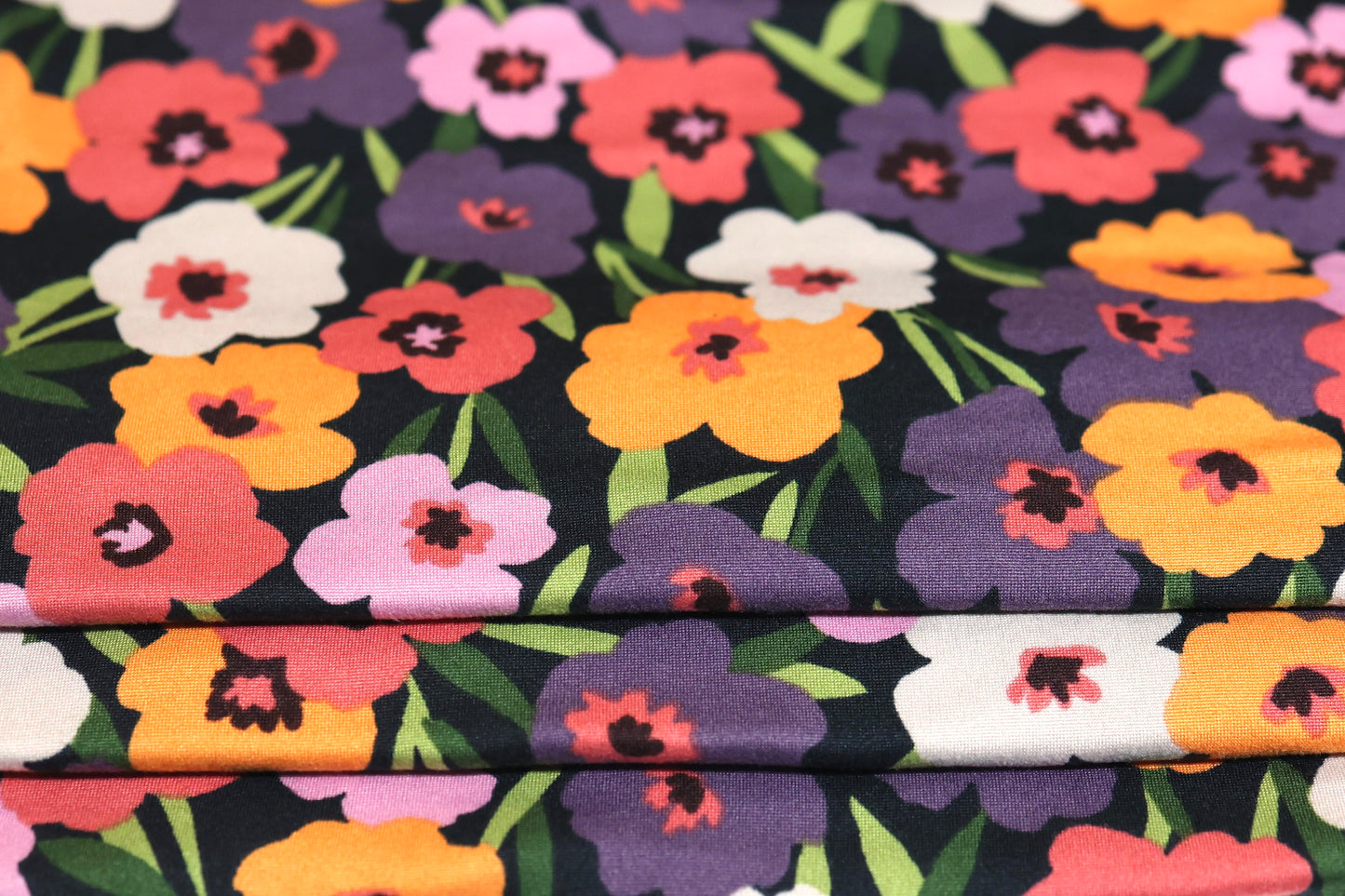 (DBP) Ditsy Poppies On Black