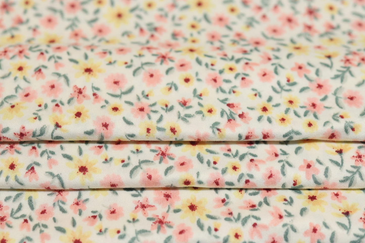 (DBP) Vintage Floral Pink & Yellow
