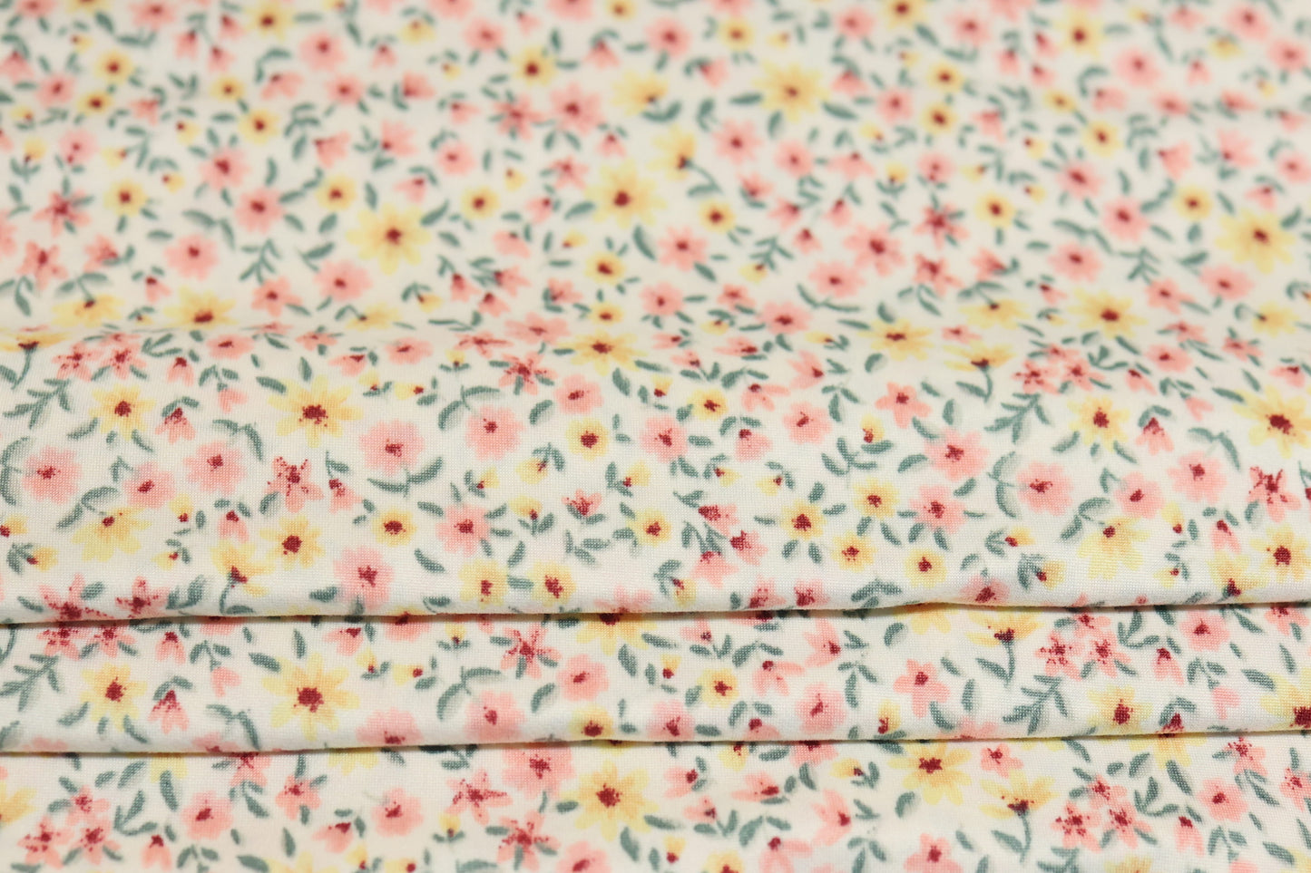 (DBP) Vintage Floral Pink & Yellow