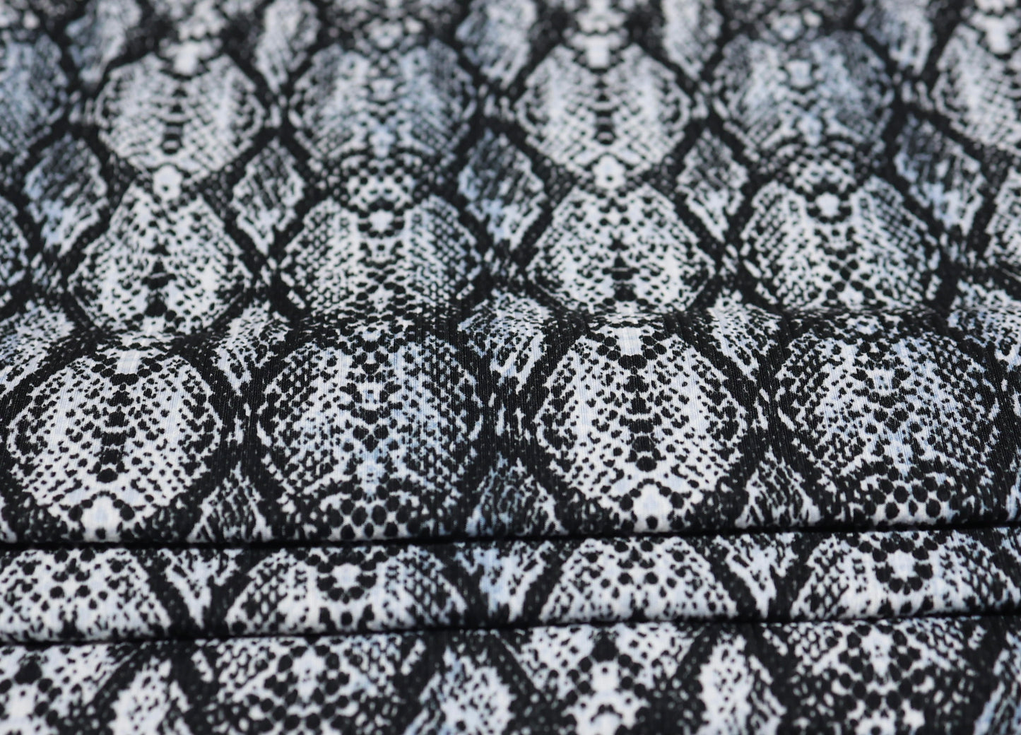 (Rib) Snake Skin Black