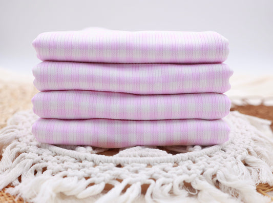 (Rib) Gingham Plaid Lt. Pink