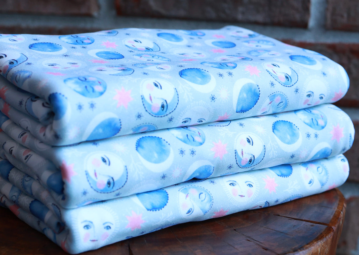 (DBP) Moon Phases On Baby Blue