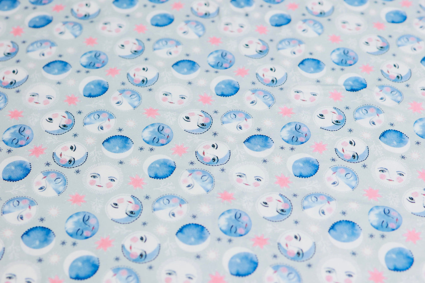 (DBP) Moon Phases On Baby Blue