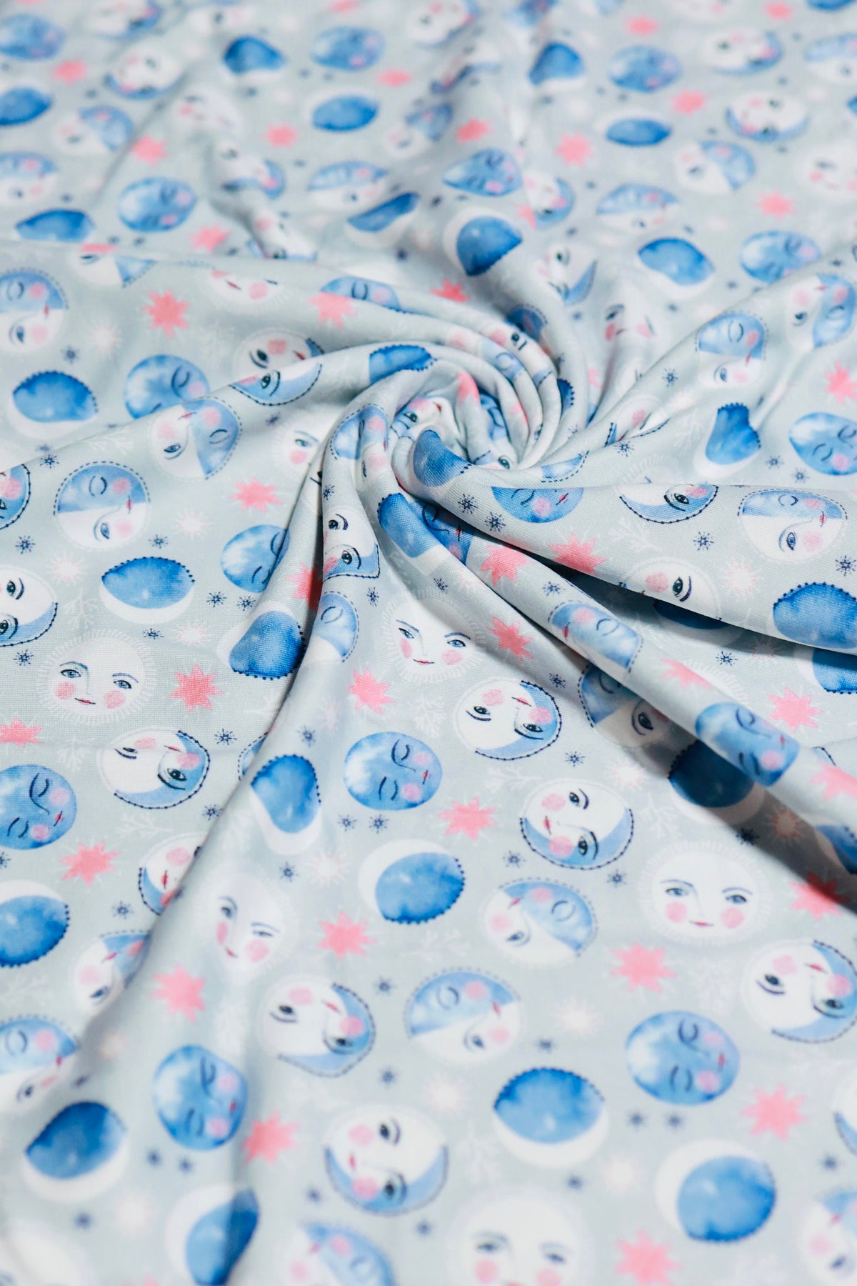 (DBP) Moon Phases On Baby Blue
