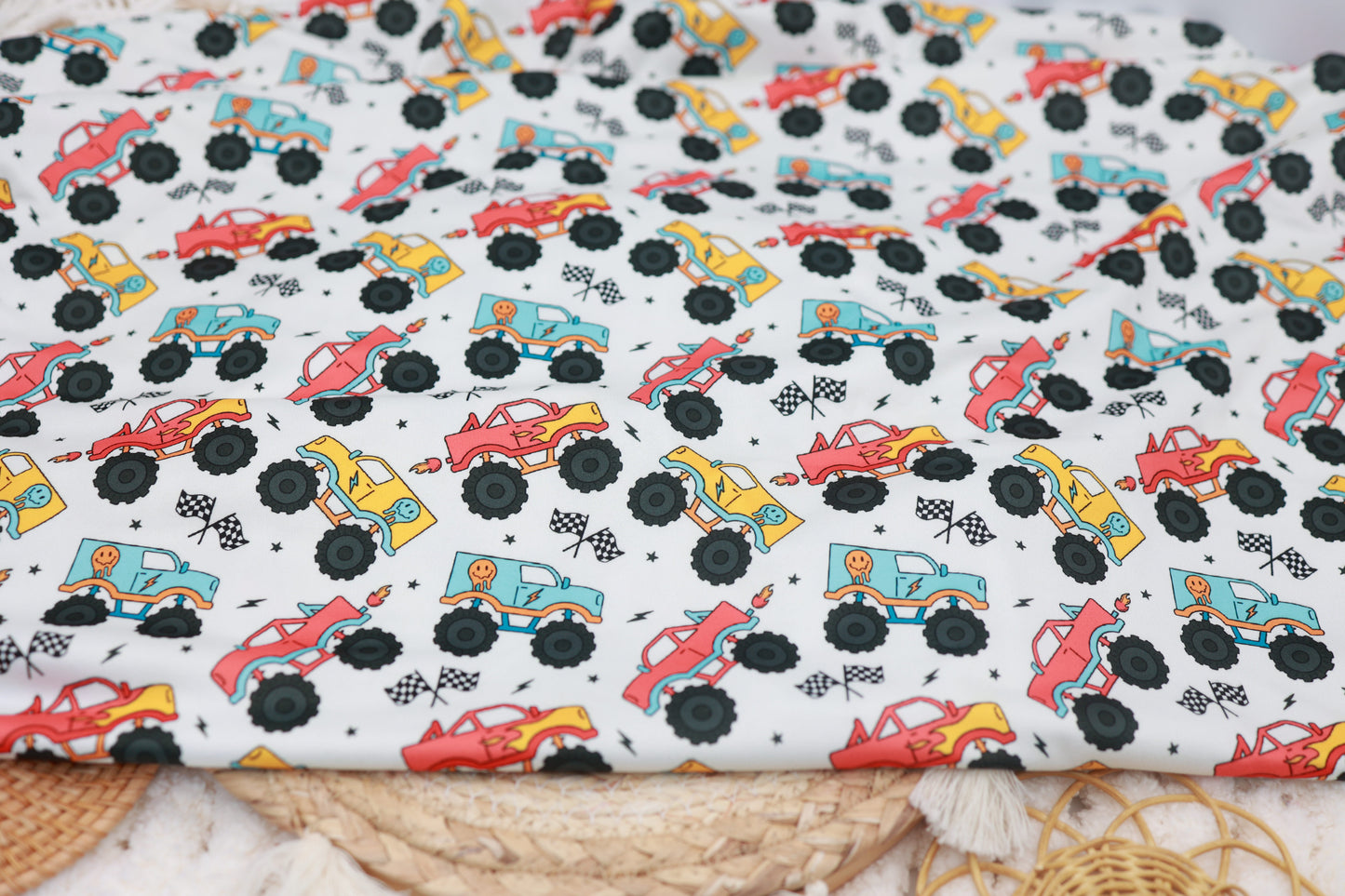 (DBP) Monster Trucks On White