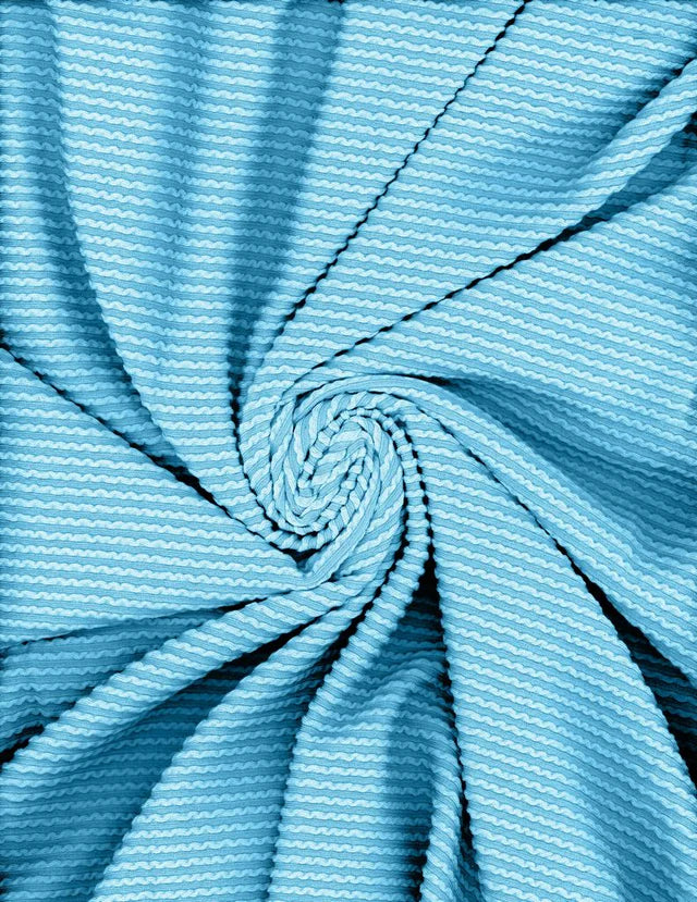 Urban Rib 2 Tone Waved- Blue Bubble Gum