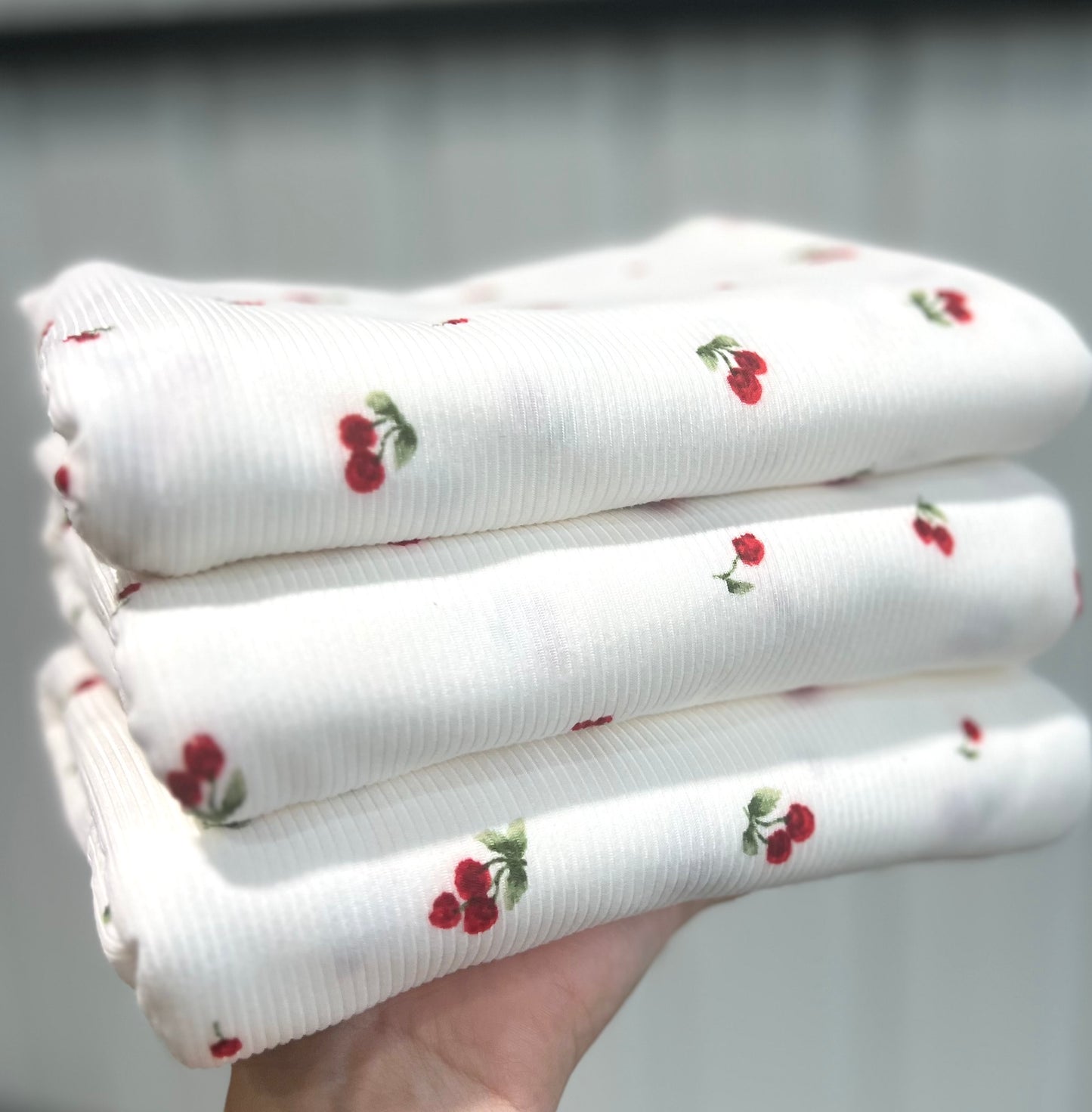 (Rib) Cherries On White