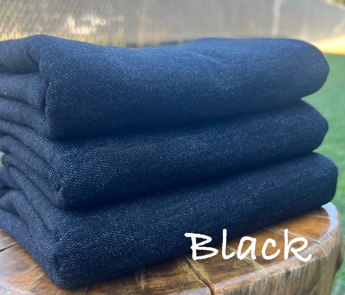 (French Terry) Solid Black