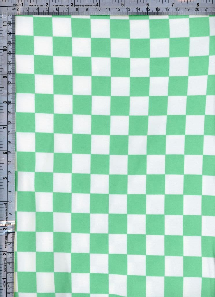 (DBP) Checkered Mint & White