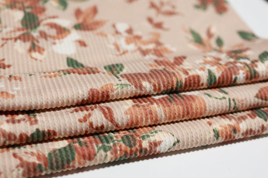 (Urban Rib) Floral On Tan