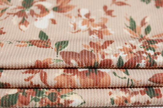 (Urban Rib) Floral On Tan