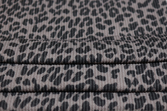 (Urban Rib) Leopard On Charcoal