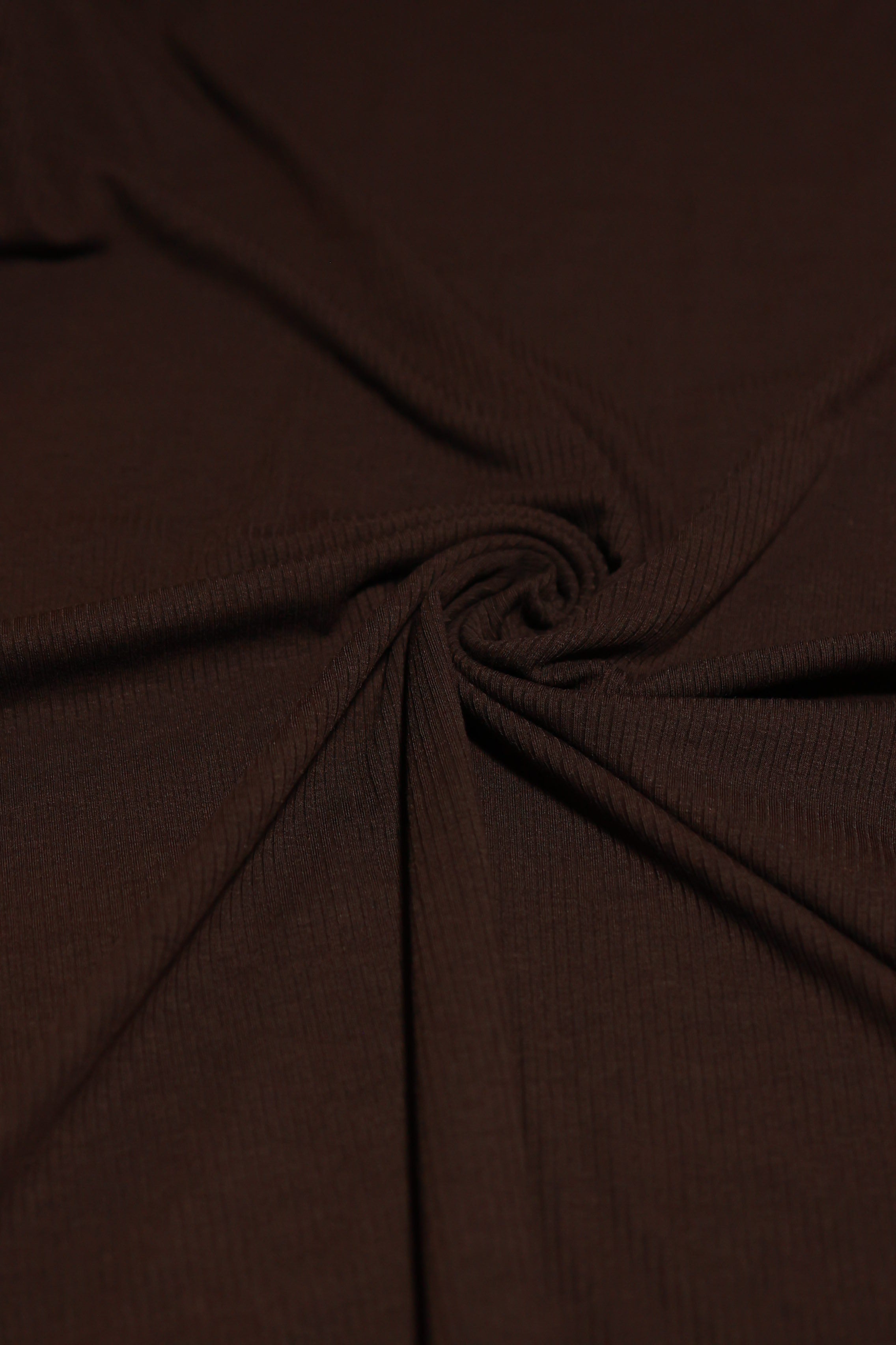4x2 Rib Solid Brown – Graceful Fabrics